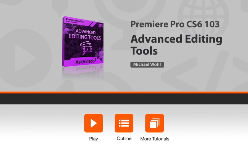 av for premiere pro cs6 103 - advanced editing tools iphone screenshot 1