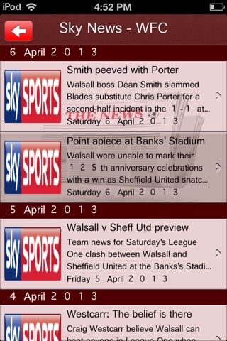 Saddlers App - Unofficial App for Walsall Fans screenshot 2