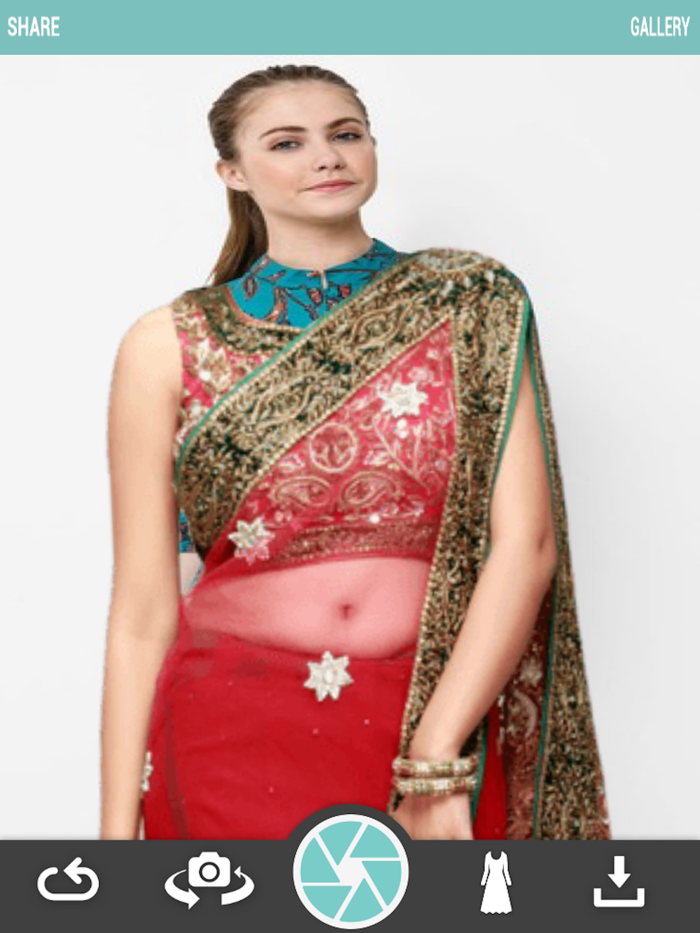 Woman Saree Photo Montage - Photo Editor