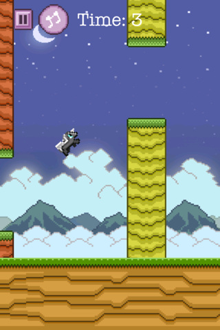 Adventure of Flappy Unicorn Bird Flyer - Free 8-Bit Pixel Game screenshot 2