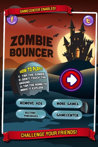 Zombie Bouncer - Soccer style zombies kicker screenshot 2