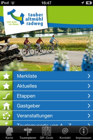 Tauber Altmühl Radweg screenshot 2