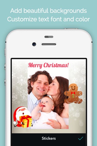 Santa Cards : FREE Christmas greeting cards maker screenshot 2