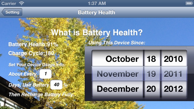 Battery Tips! Free! ~ monitor battery power level & health status with customize wallpaper and battery theme feature