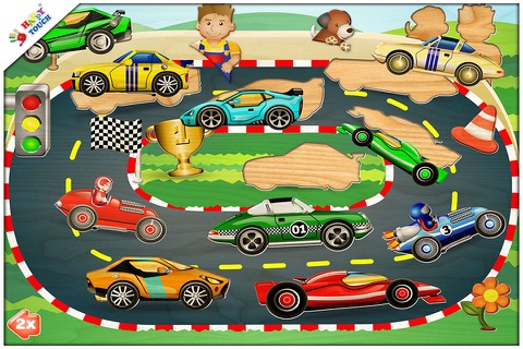 Car Puzzle Game for Kids (by Happy-Touch) screenshot 2