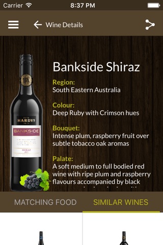 Hardys Wine Guide screenshot 3