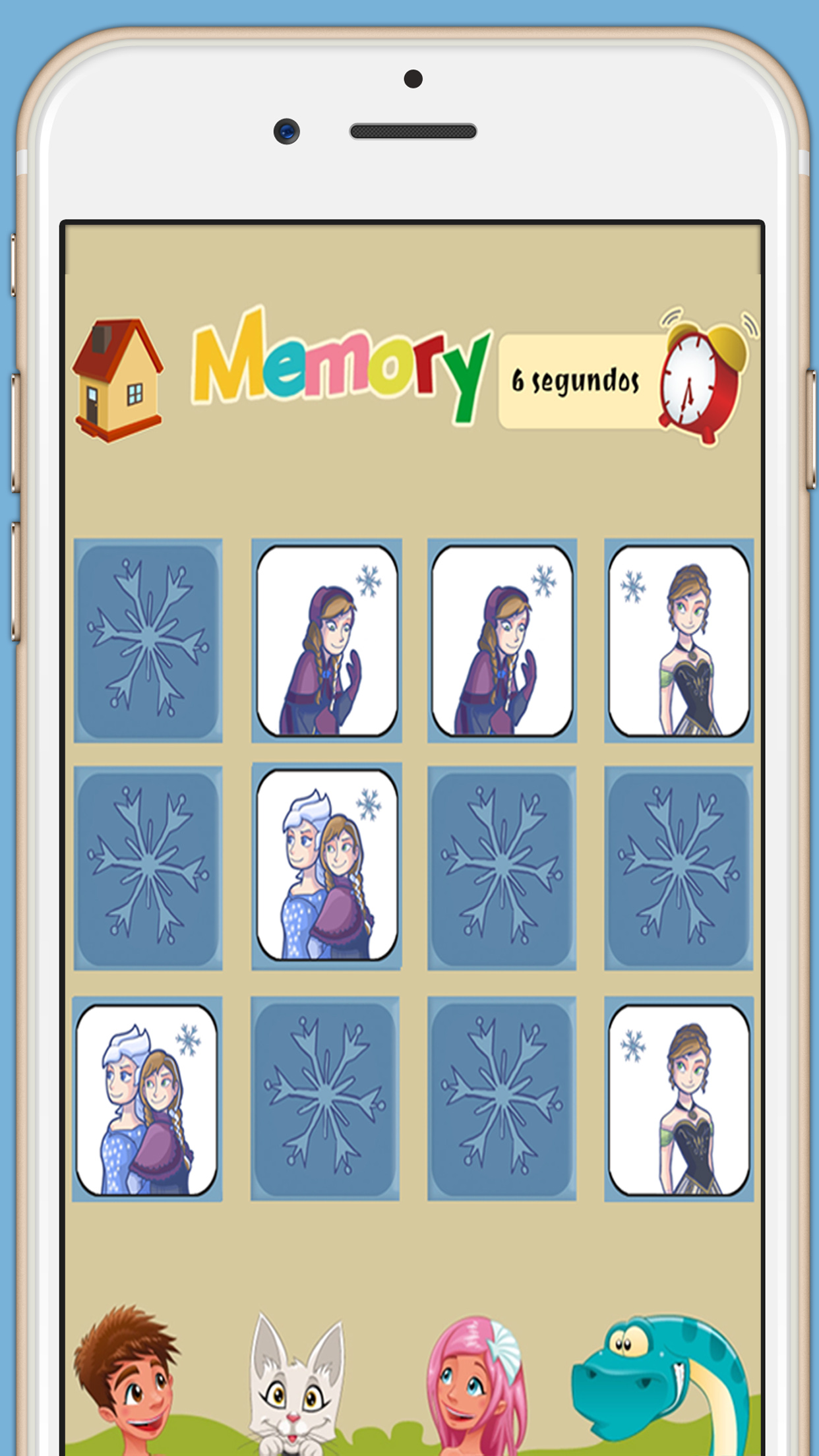 Memory game for girls: Ice Princess - learning game for girls screenshot 4