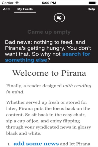 Piranha: the bite-sized RSS news reader screenshot 2