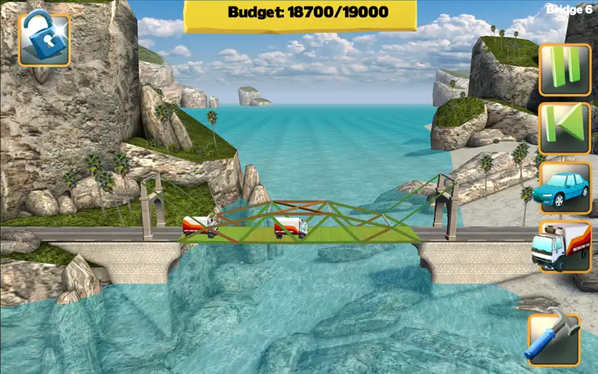 Captura de pantalla de Bridge Constructor FREE en iPhone 1
