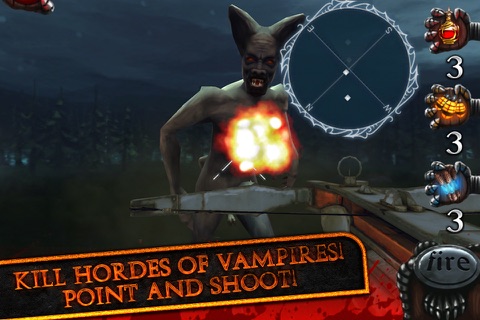 3D Vampire Hunter Evil Dead Dracula Killer Shooting Guns - Scary Sniper Zombie Run Fighting Games. screenshot 2