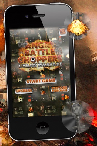 Angry Battle Choppers Urban Warfare - Free Helicopter War Game screenshot 4