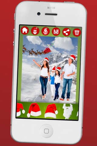 Xmas Santa yourself - Christmas Photo Editor to make collages with Santa Claus - Premium screenshot 2
