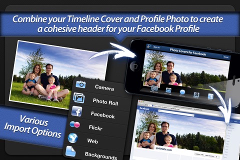 Photo Covers for Facebook LITE: Timeline Editorのおすすめ画像1