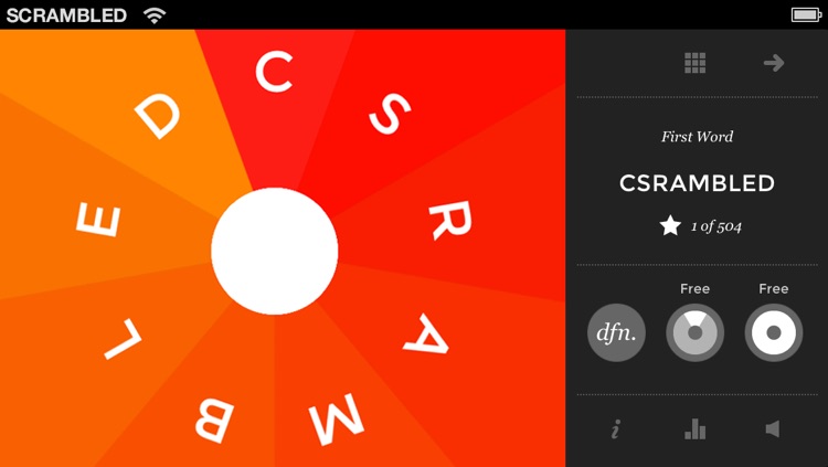 Scrambled. 9 letters, 1 word.