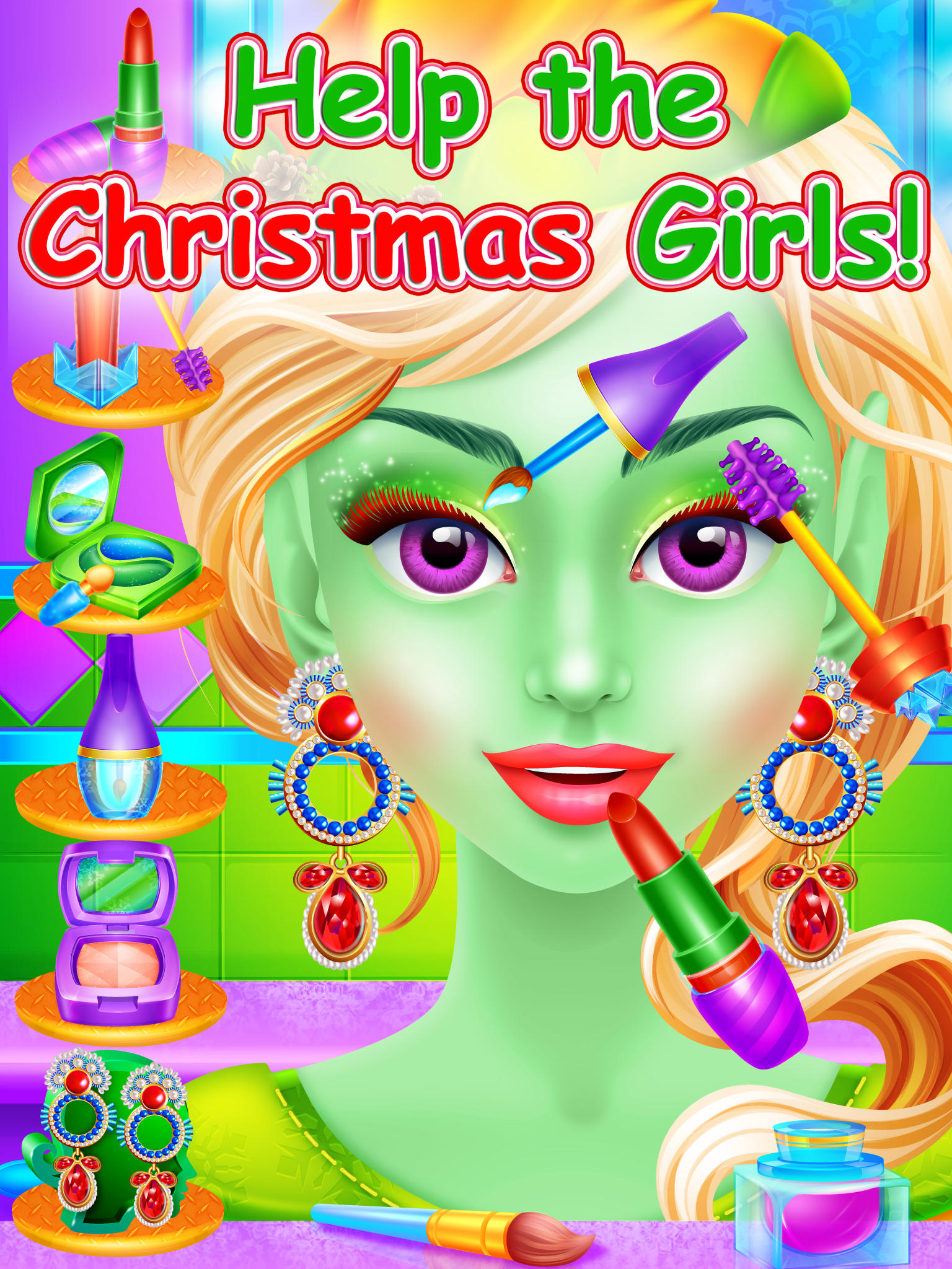 Frosty Christmas Beauty Salon - Makeover Spa Games screenshot 7