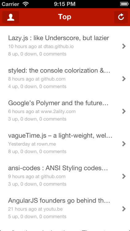 sonarJS - JavaScript news
