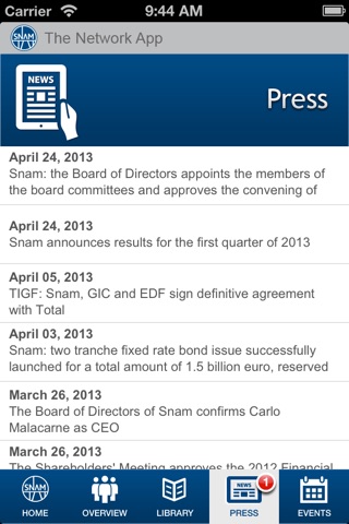 SNAM Network App - Mobile screenshot 4