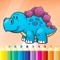 Dinosaur coloring book for kids