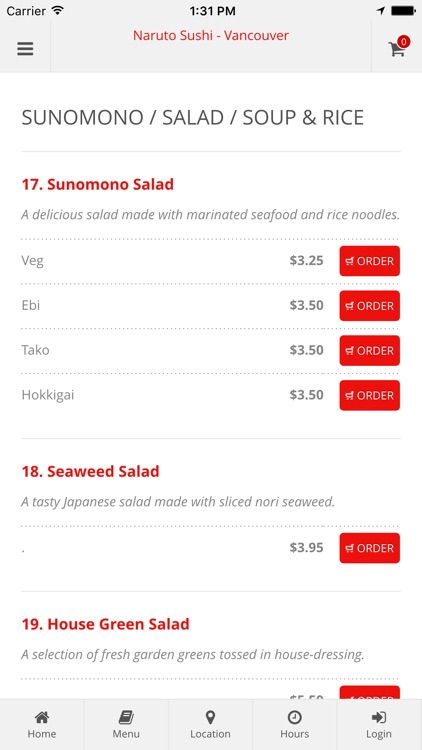 Naruto Sushi - Vancouver Online Ordering