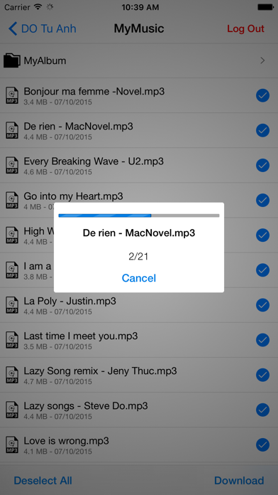 Screenshot #1 pour Music Lite - Music Player