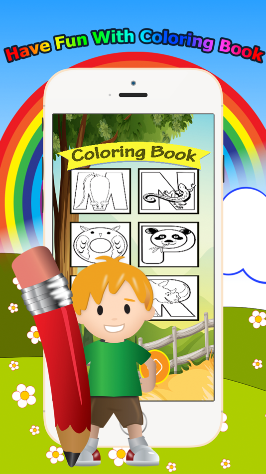 Animals Alphabet Coloring Book Grade 1-6: ABC coloring pages learning games free for kids and toddlers - 1.0.1 - (iOS)