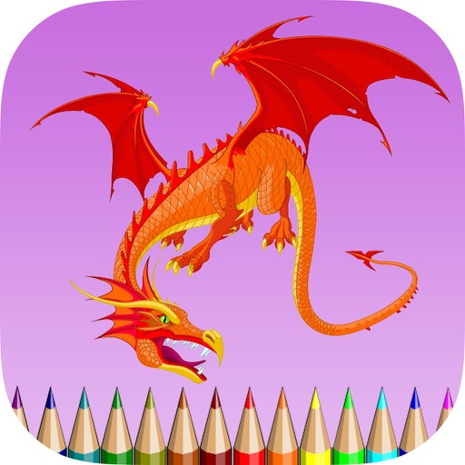 Dragon Coloring Book for Children: Learn to color and draw a dragon, monster and more iOS App