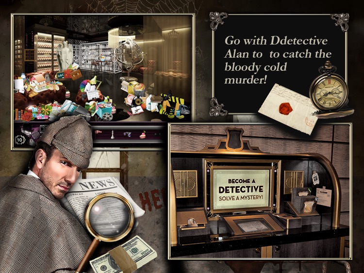 Sherlock's Hidden Files - hidden objects puzzle game