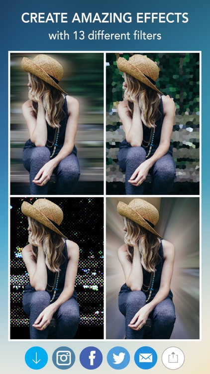Blur Photo Effect - Touch to Edit Image Background, Hide or Censor Face with Blurred, Mosaic & Pixelated Filters screenshot-4