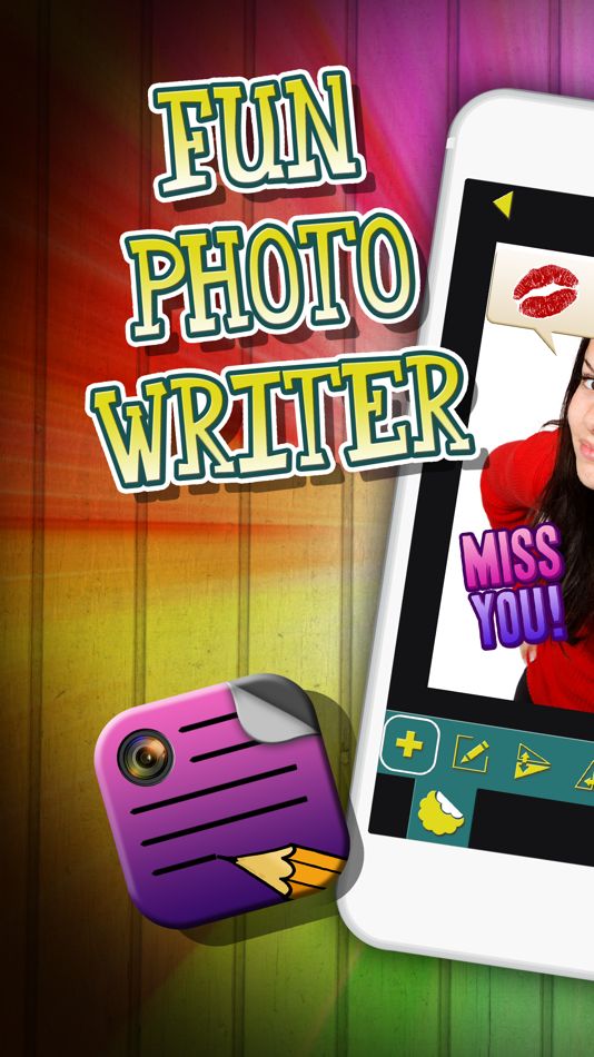 Fun Photo Writer - Decorate Pictures with Funny Captions and Add Cute Stickers - 1.0 - (iOS)
