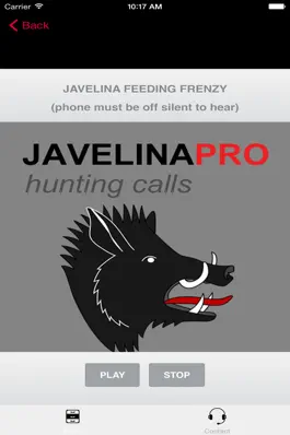 Game screenshot REAL Javelina Calls & Javelina Sounds to use as Hunting Calls apk