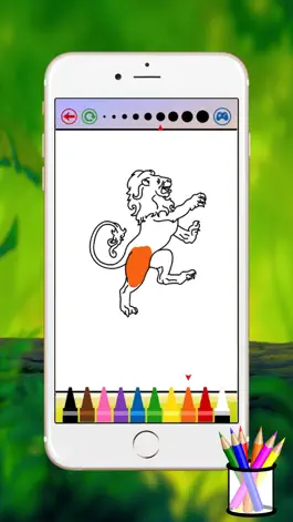 Game screenshot lion coloring book apk