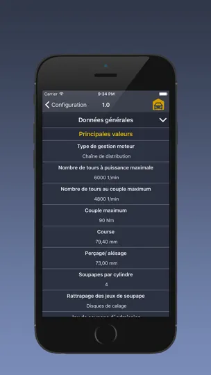 Capture d'écran de TechApp Pour Opel sur iPhone 4