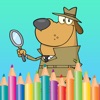 無料ぬりえゲームは子供のための - かわいい犬絵画再生します - iPadアプリ