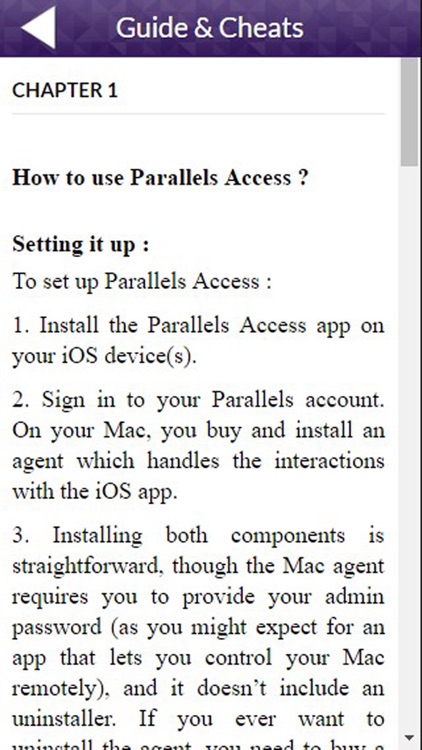 App Guide for Parallels Access
