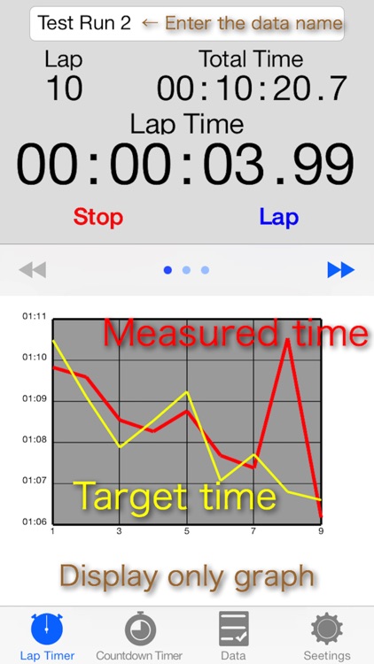 Lap Timer with Graph 2 Free