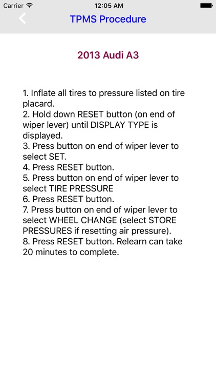 TPMS Relearn Procedures Pro screenshot-3