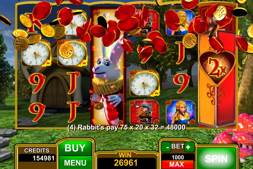 Alice Gold Wonderland Slots screenshot 3