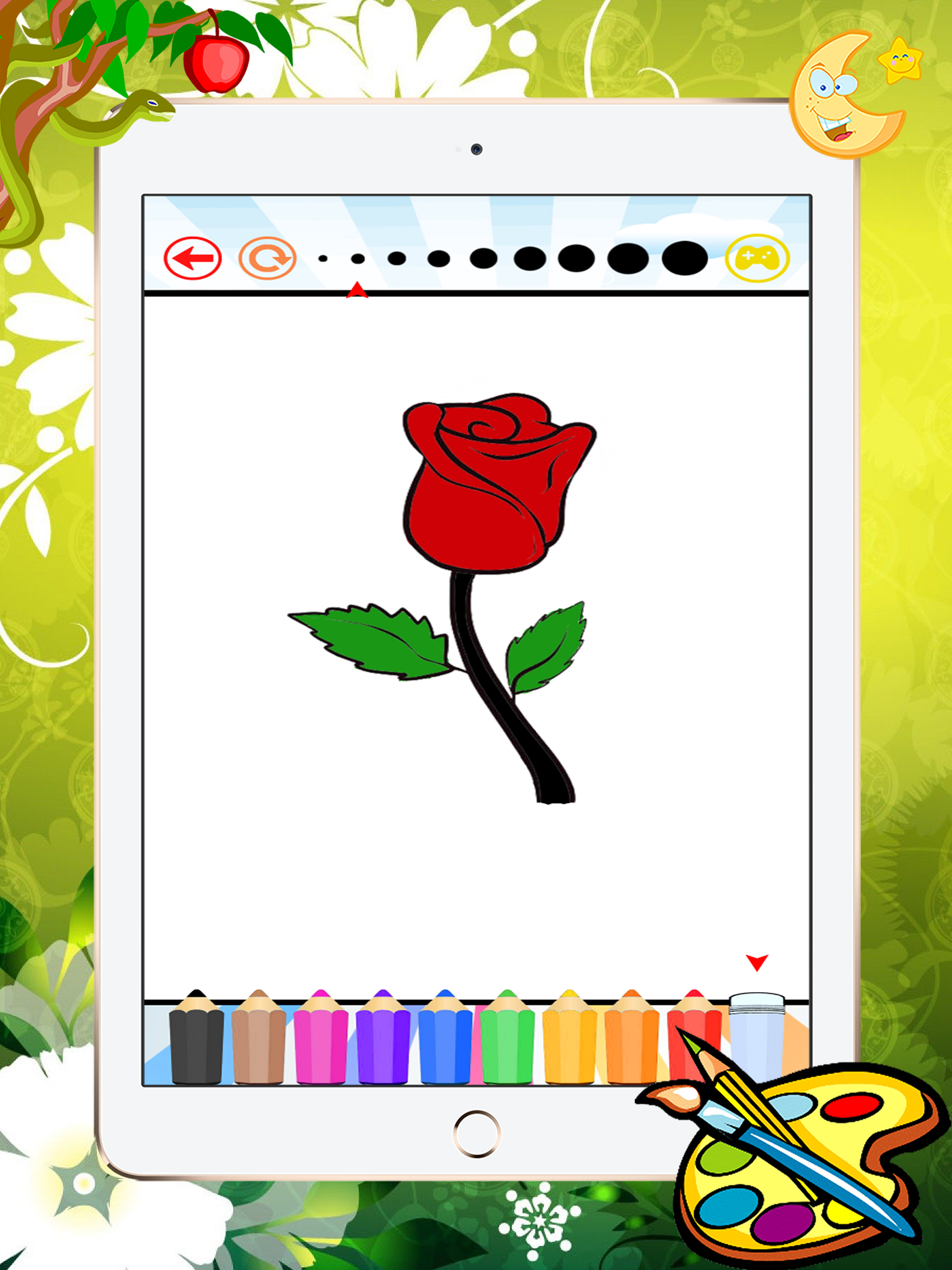 Flower Coloring Book - Learn drawing and painting for kids screenshot 9