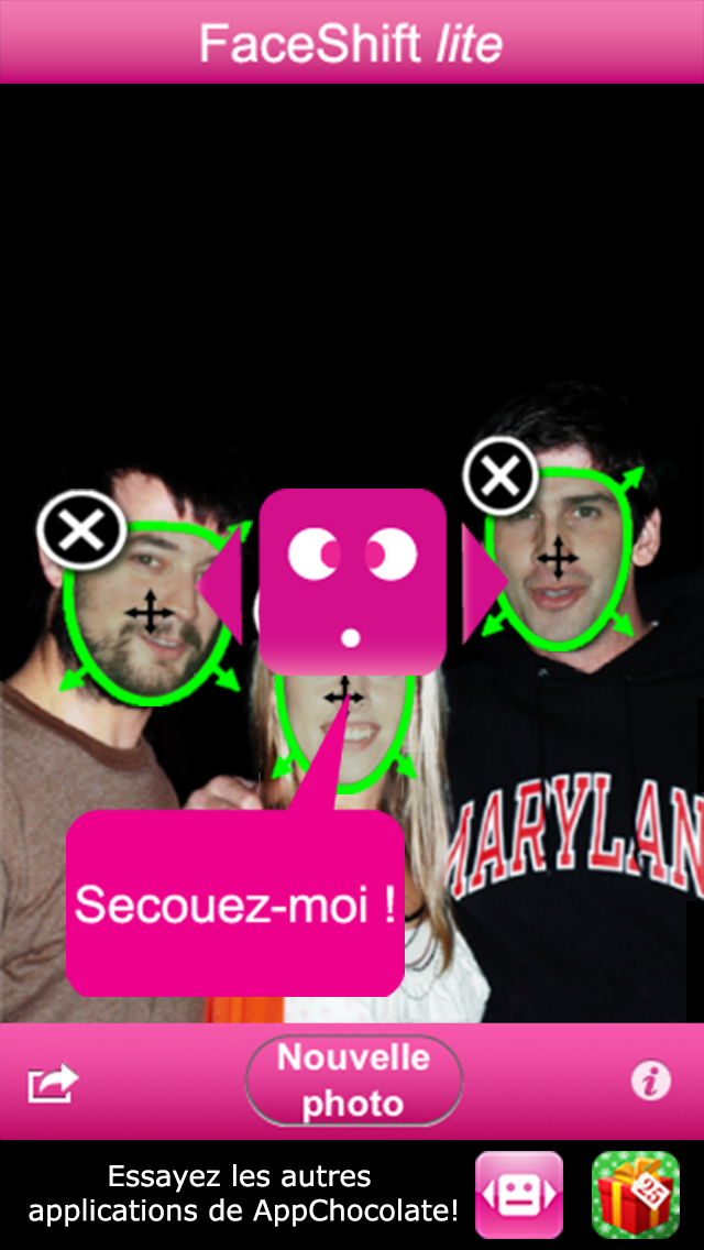 Screenshot #3 pour FaceShift gratuit -Où avez-vous la tête ?