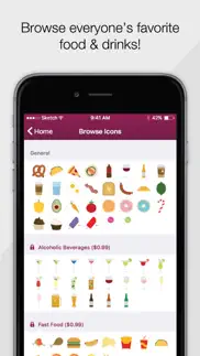 yumemoji emoji keyboard - everyone’s favorite food and drinks! iphone screenshot 3