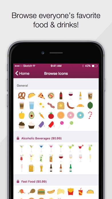 Screenshot #3 pour YumEmoji Emoji Keyboard - Everyone’s Favorite Food and Drinks!