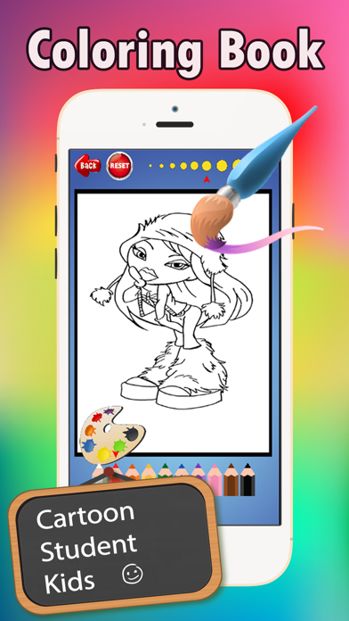 My Little Girl Coloring Book: fun with these coloring pages games free for kids app screenshot