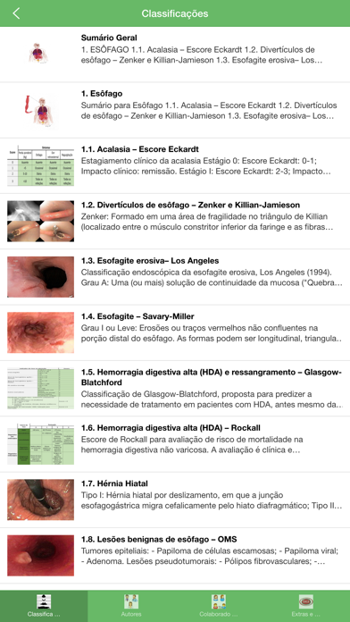 Screenshot #2 pour EDA Classificações Endoscópicas TV