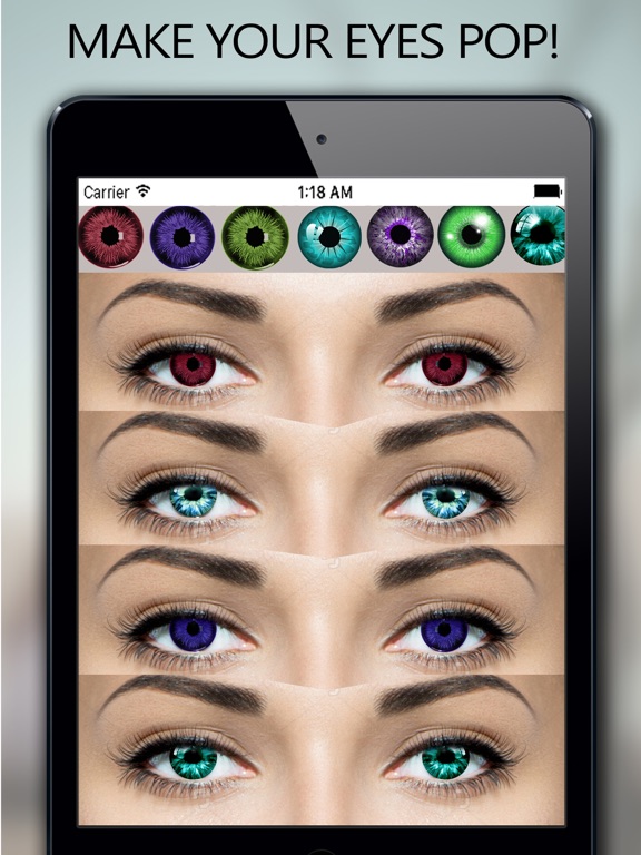 Screenshot #5 pour Colored Eye Maker - Make Your Eyes Beautiful & Gorgeous With Pretty Photo Eye Effects