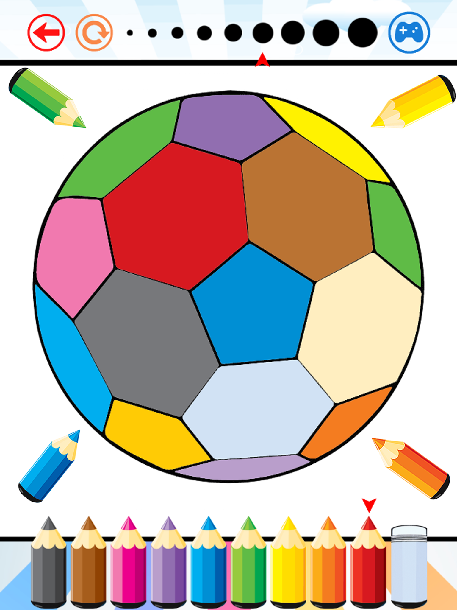 Soccer Football Coloring Book - Sport drawing and painting for kid free game good color HD screenshot 9