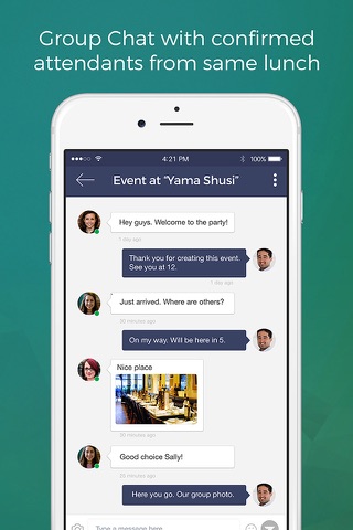 Lunch Buddy - meet professionals nearby screenshot 4