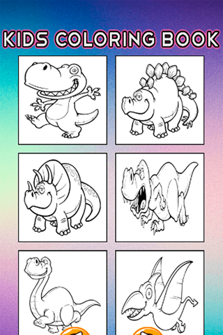 Dino Coloring Book - Dinosaur Drawing Pages and Painting Educational Learning skill Games For Kid & Toddler screenshot 3