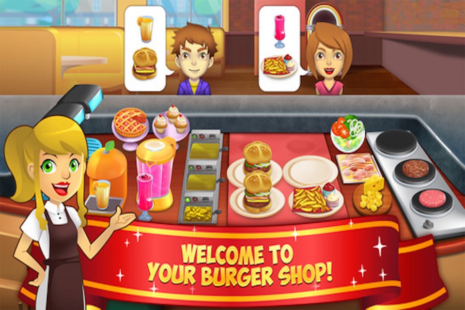 Hamburger Shop - restaurant chef cook dash story screenshot 2