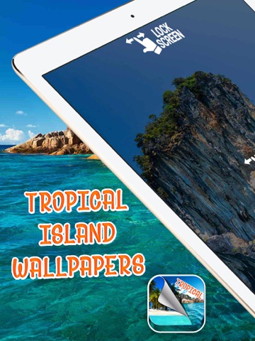 熱帯の島の壁紙 – 美しい夏のビーチとヤシの木の写真のおすすめ画像1