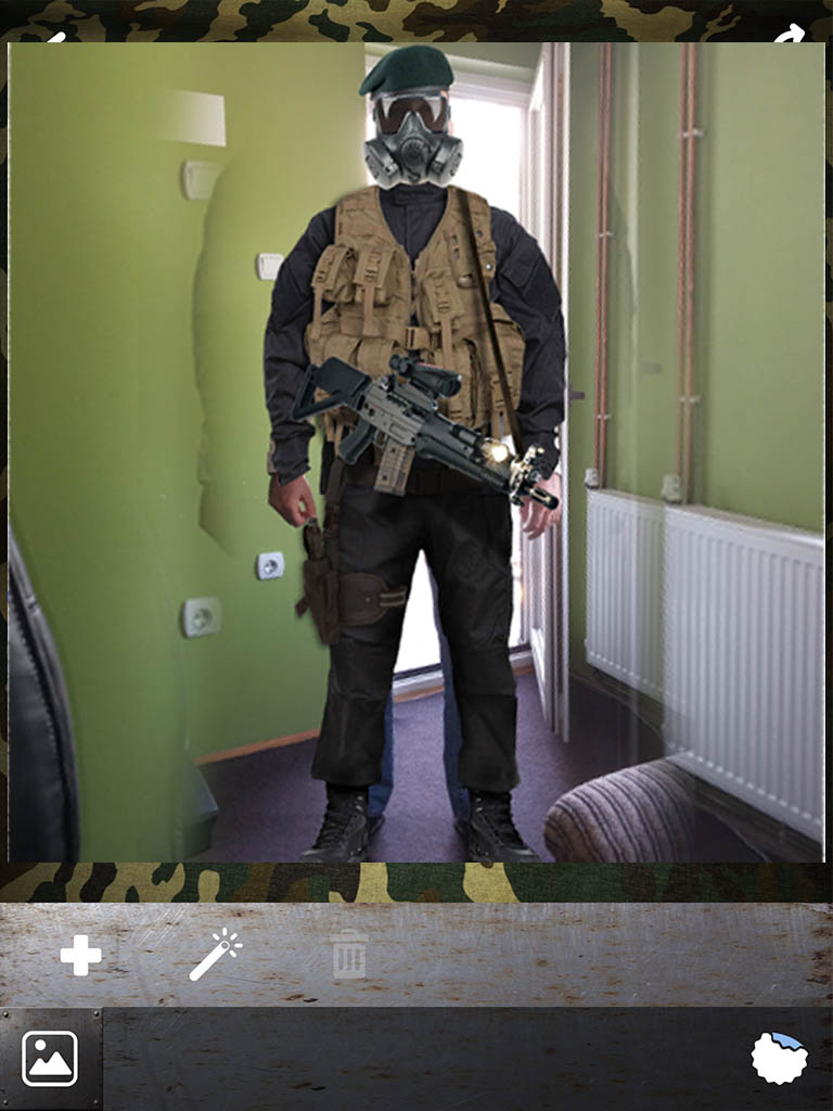Military Suit Photo Montage – Army Uniform Picture Studio Editor for Soldiers
